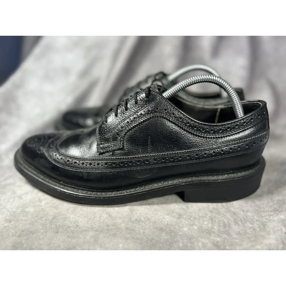 Merrell Mens 10 Black Leather Wingtip Oxford Dress Shoes Made in USA